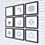 Geometric Art Prints: Abstract Collection 3D model small image 2