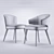 Modern Minotti Aston Dining Chairs - Poltroncina 3D model small image 3