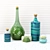 Blossom Petal Bathroom Decor Set 3D model small image 1