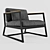 Contemporary Comfort - Horizon Armchair 3D model small image 1