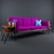 Versatile Sofa with Built-in Shelves 3D model small image 1