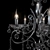 Elegant Fuji Chandelier 3D model small image 2