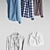 Vintage Shirts Collection 3D model small image 2