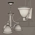 BOLLA 4650BN Brushed Nickel Wall Sconce - Elegant Lighting Fixture
BOLLA 4653BN Brushed 3D model small image 2