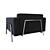 Elegant BoConcept Carlton Sofa 3D model small image 3