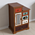 Vintage-inspired Gouache Birch bedside table 3D model small image 1
