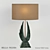 Elegant Winged Marble Table Lamp 3D model small image 1