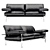 Elegant Diesis Sofa by B&B Italia 3D model small image 1