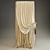 Title: Elegant Classic Jacquard Curtains 3D model small image 1