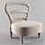 Elegant PROMEMORIA Nina Armchair 3D model small image 1