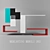 Modern White Materico Composition - Mercantini Mobili 263 3D model small image 1