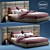 Comfortable King-sized Bed - BAXTER 3D model small image 1