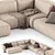 Koo International SOFT Corner Sofa 3D model small image 2