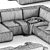 Koo International SOFT Corner Sofa 3D model small image 3