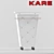 Rock 'n' Roll White Bar Trolley 3D model small image 1