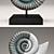 Tropical Nautilus Shell Décor 3D model small image 2