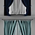 Cashmere Curtain: Aladdin Rod + 4 Color Textures 3D model small image 2