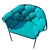 Serpentine Table and Chairs Set 3D model small image 2