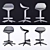 Sleek and Stylish Kartell Spoon Stool 3D model small image 2