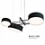 Contemporary Excel Chandelier - Roll & Hill 3D model small image 1