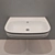 Elegant Black Striped Wash Basin 3D model small image 2