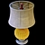 Sunshine Glow: Daria Ribbed Table Lamp 3D model small image 2