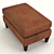 Lustrous Cappuccino Footstool: Elegant and Luxurious 3D model small image 2
