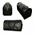 Luxe Travel Bag: Lanfort Black 3D model small image 3