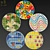 Round Children's Carpet 3D model small image 2