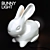 Fluffy Glow Bunny Lamp 3D model small image 1