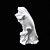 Iguana Plaster Sculpture 3D model small image 3