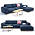 Bolia Sepia 3-Seater Sofa: Exquisite Comfort & Style 3D model small image 1