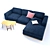 Bolia Sepia 3-Seater Sofa: Exquisite Comfort & Style 3D model small image 2