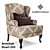 Classic Ethnic Armchair DUART Z45 3D model small image 1