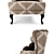 Classic Ethnic Armchair DUART Z45 3D model small image 2