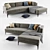 Andes Set 1: Right Arm 2.5 Seater Sofa, Ottoman, Corner 3D model small image 1