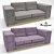 Elegant Verona 2 Seater Sofa: Formitalia Group 3D model small image 1