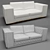 Elegant Verona 2 Seater Sofa: Formitalia Group 3D model small image 3