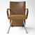 Elegant GINZA Chair by Mariani 3D model small image 1