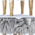 Title: Nate Berkus Wool Ottoman 3D model small image 3
