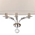 Crystorama Mirage 3-Light Nickel Chandelier 3D model small image 2