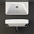 Catalano Proiezioni 40 Washbasin: Modern, Compact, Stylish 3D model small image 2