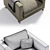 Elegant Reversi Sofa: Timeless Beauty 3D model small image 3