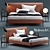 Luxury Italian Design Bed: Molteni 3D model small image 1