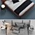 Luxury Italian Design Bed: Molteni 3D model small image 3