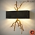 Golden Twig Wall Sconce: Vintage Elegance 3D model small image 1