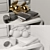 Estetica Metropol Set: Stylish Furniture in 3 Color Options 3D model small image 2