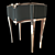 Gold Wing Console with Mirror 3D model small image 3