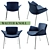 Walter Knoll Burgaz Armchair 3D model small image 1