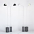 Contemporary Cement Standing Torcher 3D model small image 1